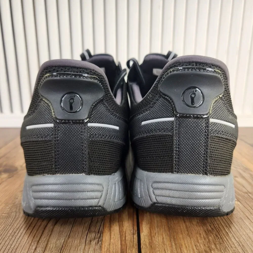 Orthofeet Yari Hands Free Sneaker Mens Sz 13 4E X-Wide Black Walking Shoes 20011